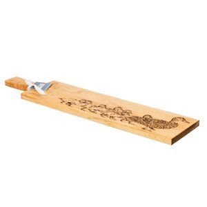 Long Duck and Ducklings Oak Serving Paddle-BNI